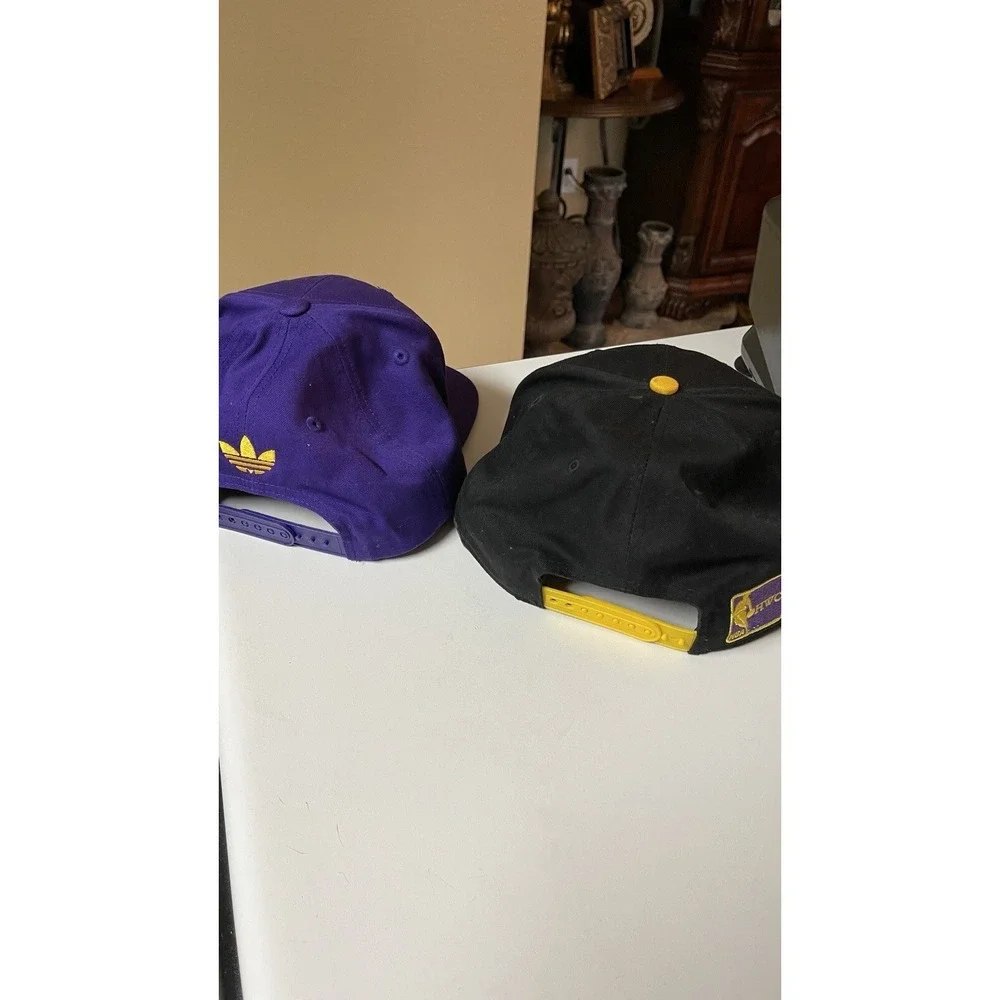 Los‎ Angeles Lakers Snapback Hat Lot Adidas Draft Cap New Era Vintage Style